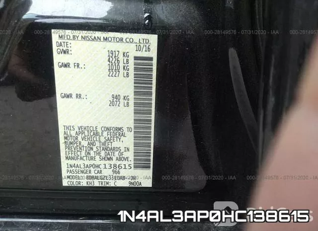 1N4AL3AP0HC138615 фото 10