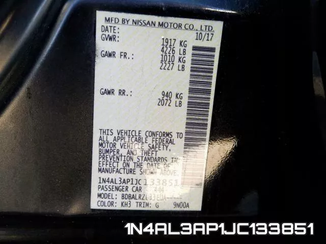 1N4AL3AP1JC133851 фото 2
