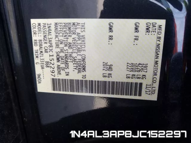 1N4AL3AP8JC152297 фото 2