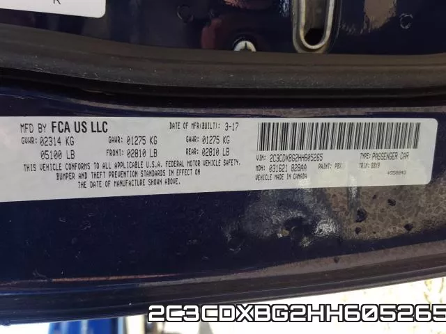 2C3CDXBG2HH605265 фото 2