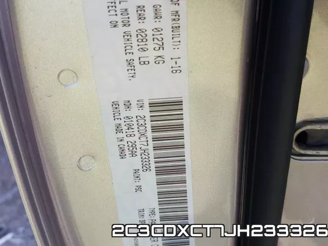 2C3CDXCT7JH233326 фото 2