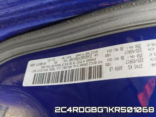 2C4RDGBG7KR501068 фото 2