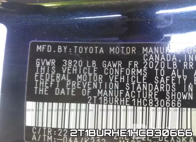 2T1BURHE1HC830666 фото 10