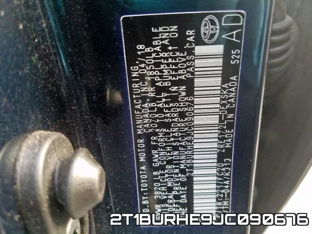 2T1BURHE9JC090676 фото 2
