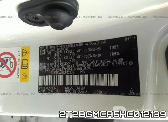 2T2BGMCA5HC012139 фото 10