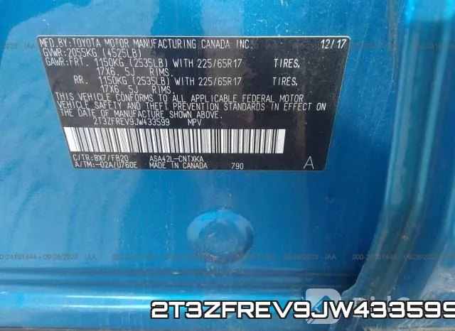 2T3ZFREV9JW433599 фото 10