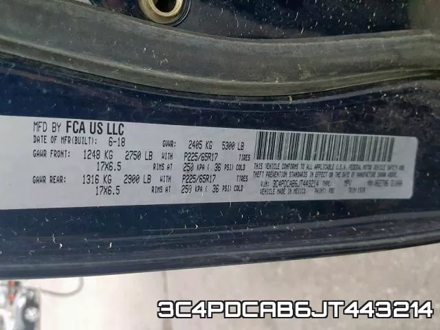 3C4PDCAB6JT443214 фото 2