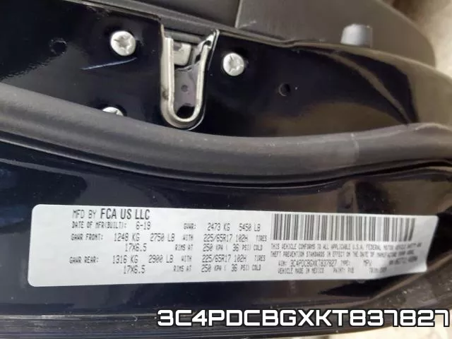 3C4PDCBGXKT837827 фото 2