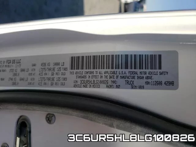3C6UR5HL8LG100826 фото 2