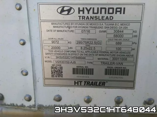 3H3V532C1HT648044 фото 2