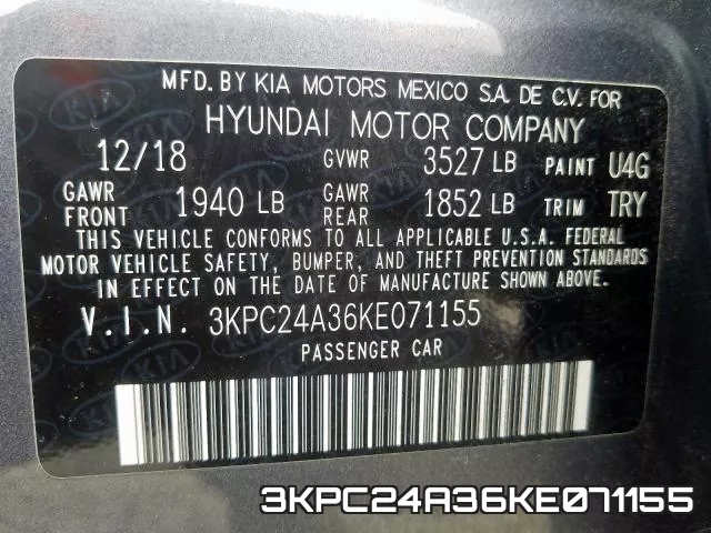3KPC24A36KE071155 фото 2