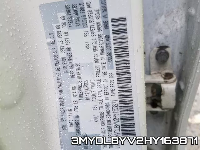 3MYDLBYV2HY163871 фото 2