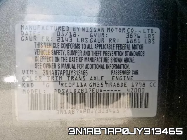 3N1AB7AP0JY313465 фото 2
