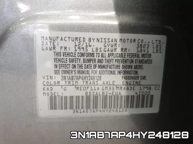 3N1AB7AP4HY248128 фото 2