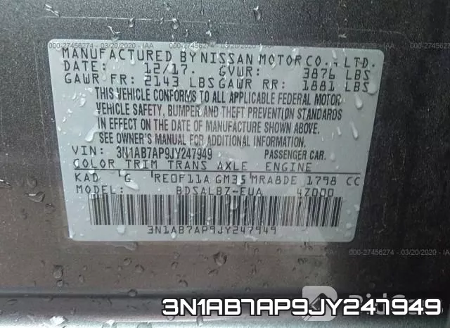 3N1AB7AP9JY247949 фото 10