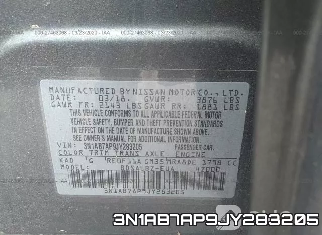 3N1AB7AP9JY283205 фото 10