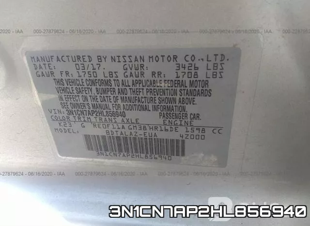 3N1CN7AP2HL856940 фото 10