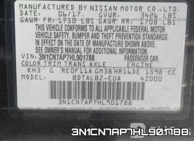 3N1CN7AP7HL901788 фото 10
