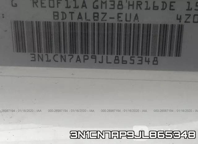 3N1CN7AP9JL865348 фото 10