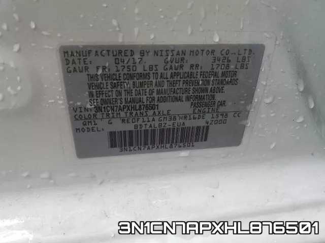 3N1CN7APXHL876501 фото 2