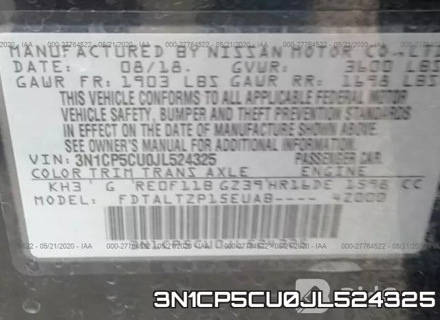 3N1CP5CU0JL524325 фото 10