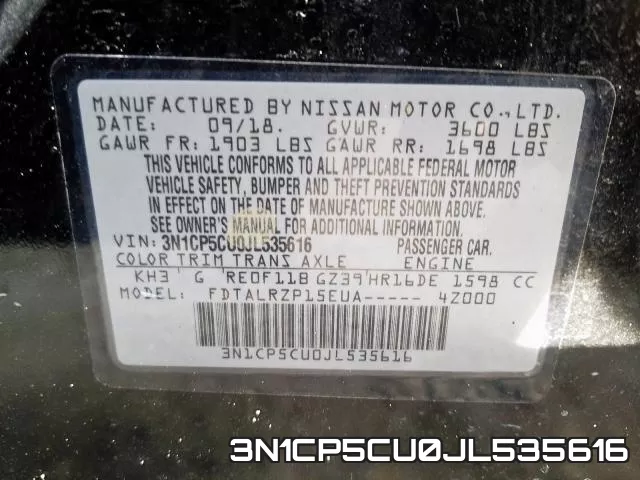 3N1CP5CU0JL535616 фото 2