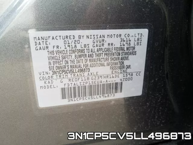 3N1CP5CV5LL496873 фото 2