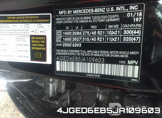 4JGED6EB5JA109603 фото 10