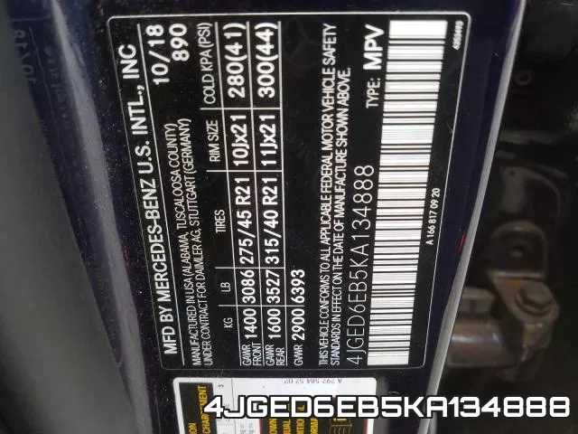 4JGED6EB5KA134888 фото 2