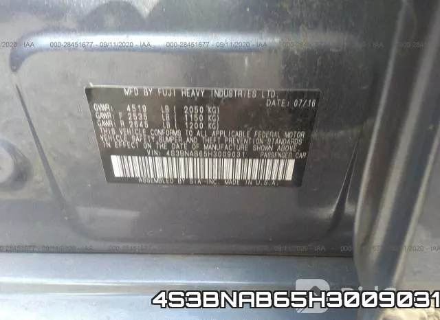 4S3BNAB65H3009031 фото 10