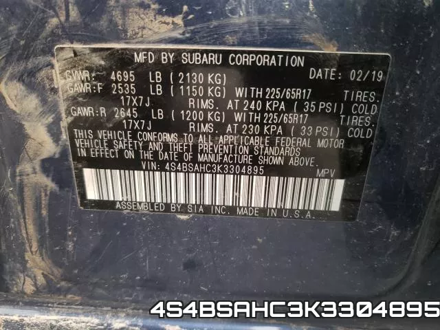 4S4BSAHC3K3304895 фото 2