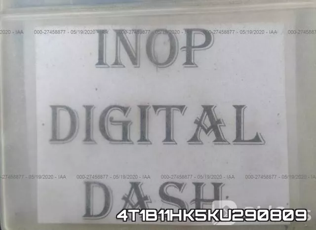 4T1B11HK5KU290809 фото 8