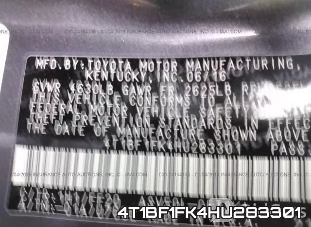 4T1BF1FK4HU283301 фото 10