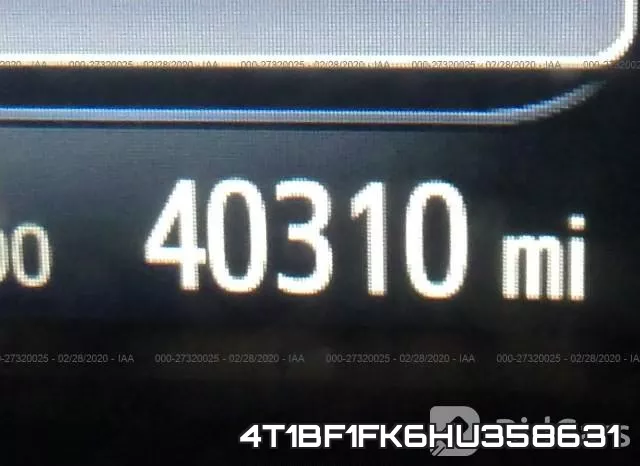 4T1BF1FK6HU358631 фото 8