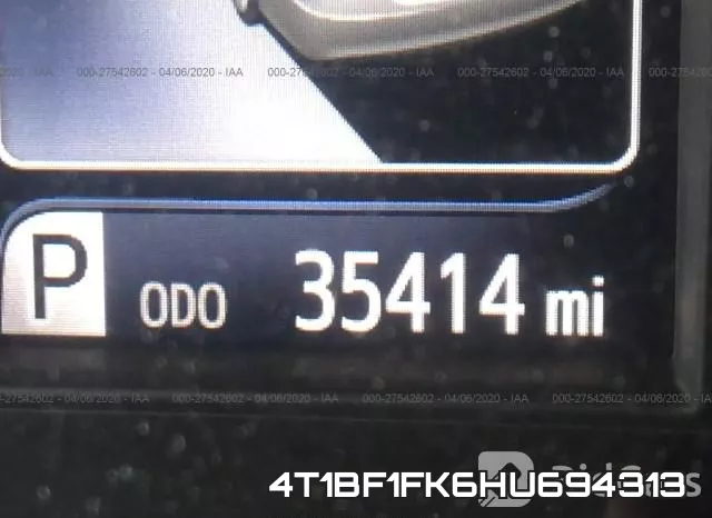 4T1BF1FK6HU694313 фото 8