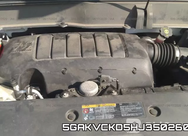 5GAKVCKD5HJ350260 фото 2