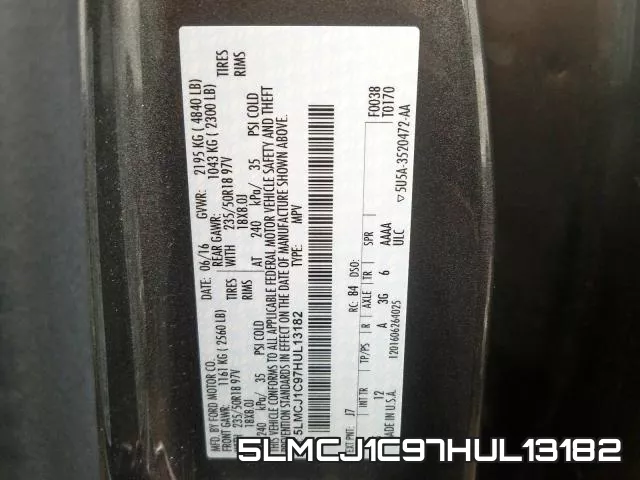 5LMCJ1C97HUL13182 фото 2