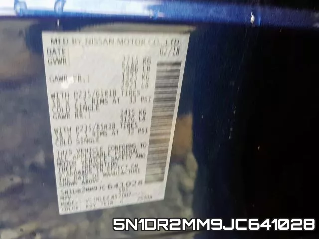 5N1DR2MM9JC641028 фото 2