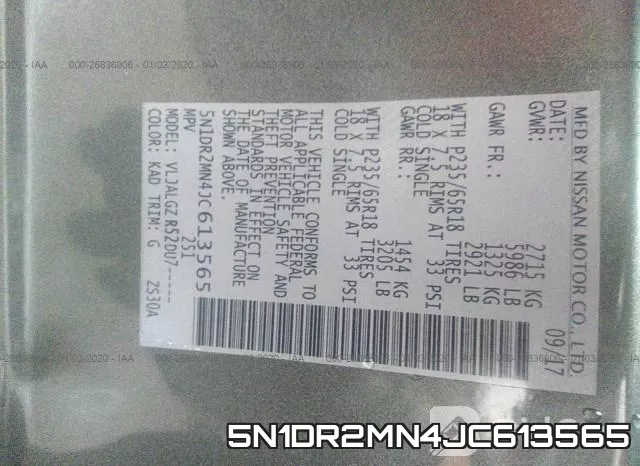 5N1DR2MN4JC613565 фото 10