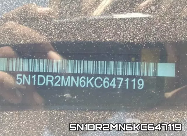 5N1DR2MN6KC647119 фото 10