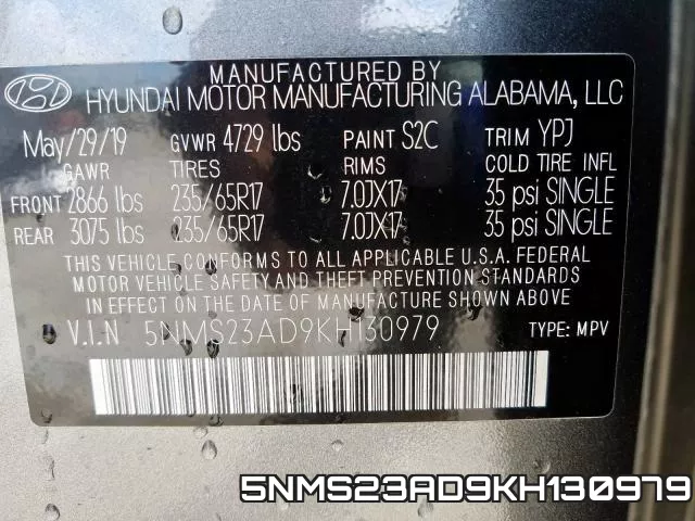 5NMS23AD9KH130979 фото 2