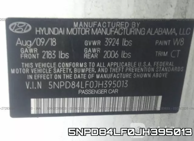 5NPD84LF0JH395013 фото 10