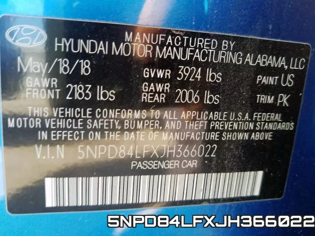 5NPD84LFXJH366022 фото 2