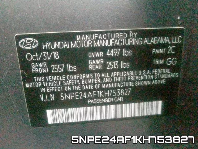 5NPE24AF1KH753827 фото 2