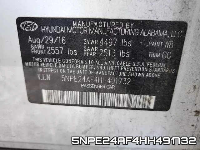 5NPE24AF4HH491732 фото 2