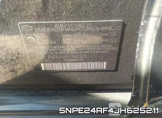 5NPE24AF4JH625211 фото 9