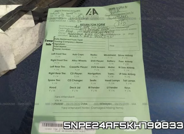 5NPE24AF5KH790833 фото 10