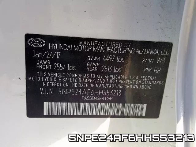 5NPE24AF6HH553213 фото 2