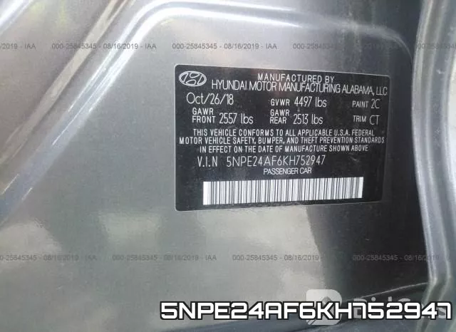 5NPE24AF6KH752947 фото 10