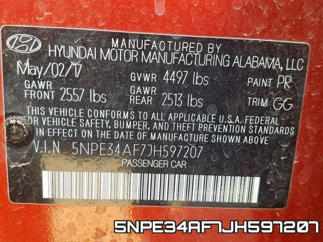 5NPE34AF7JH597207 фото 2